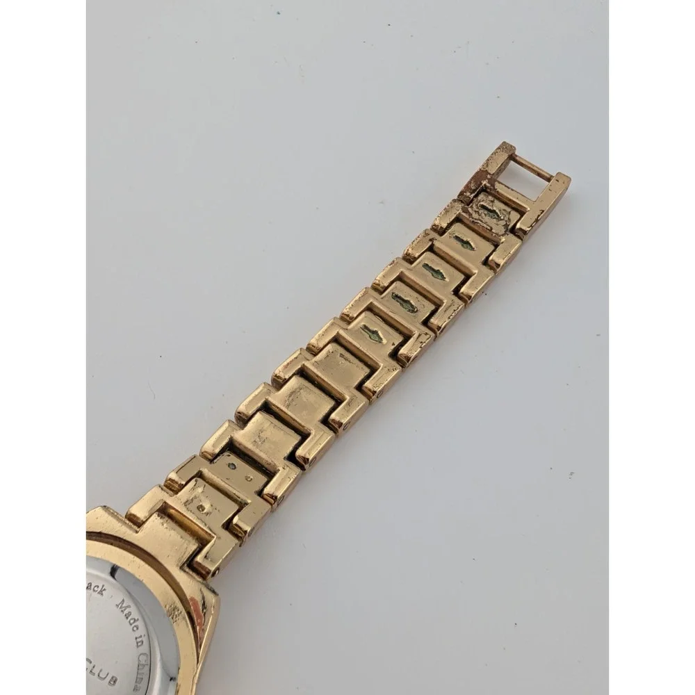 Charter Club Watch Women 24mm Case Gold Rhinstones 6